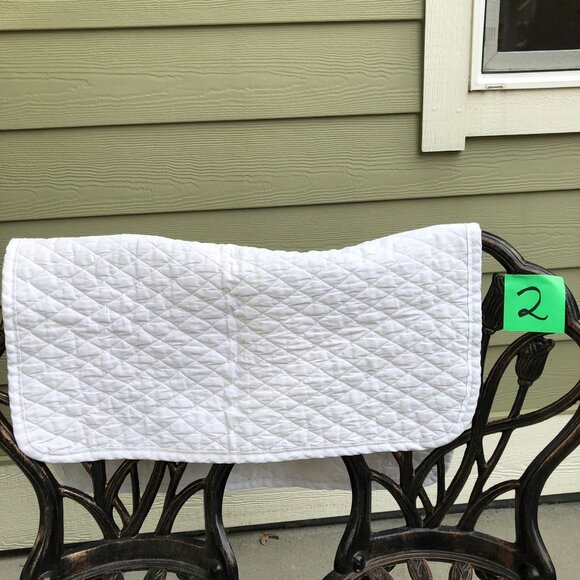 SmartPak Quilted White Baby Saddle Pads (Set of Three) - Picture 10 of 16